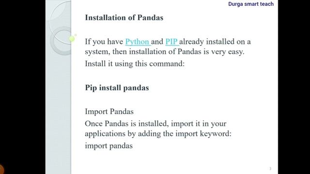Pandas Introduction in Python || pandas смотреть онлайн