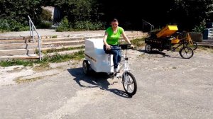 грузовой трехколесный электровелосипед