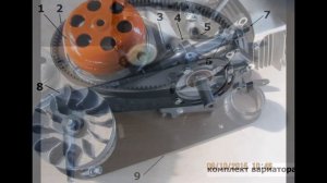 Вариатор для двигателей Хонда, Кентавр, Булат, Садко, Вейма серии Gx160-390.