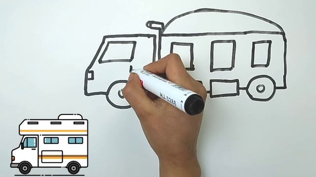 Bolalar uchun Kamaz yuk mashinasi rasm chizish/Drawing Truck for children/Рисование Автомобиль смотреть онлайн