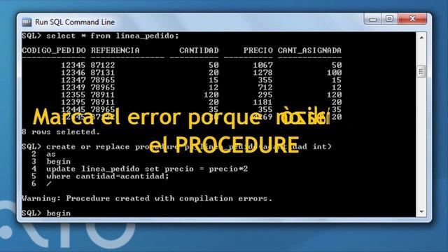 Procedimientos almacenados en Oracle database 11G Express edition смотреть онлайн
