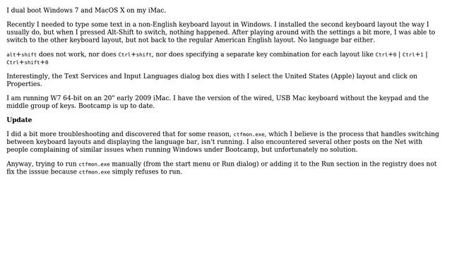 Apple: Windows on an iMac: unable to change keyboard layouts (2 Solutions!!) смотреть онлайн