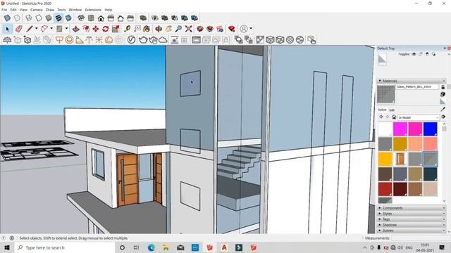 How to Drawing 3d Model in Sketch Up? Part:2 #H.K.Design Studio смотреть онлайн