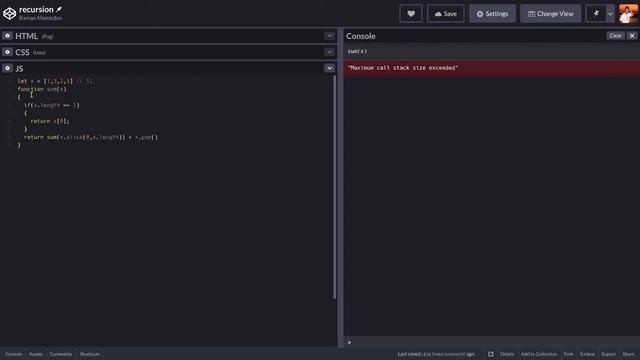 Рекурсия. Recursion. JavaScript смотреть онлайн