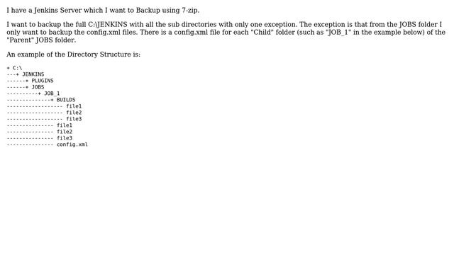 How do I use 7-zip AND from SPECIFIC folder backup only the config.xml files? смотреть онлайн