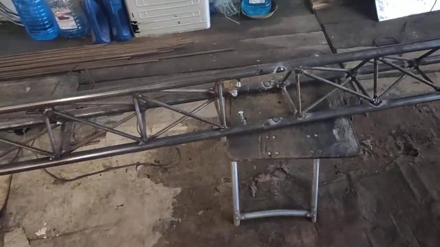 Самодельная треугольная мачта. 4,5 метра готовы!!! смотреть онлайн