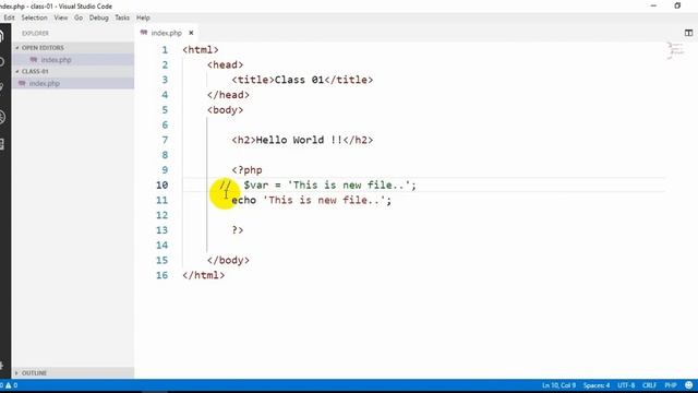 Raw PHP Course for Beginners (Comment in php code part-07 ) смотреть онлайн