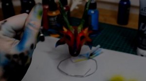 Игрушка в смешанной технике: Дракон нового года