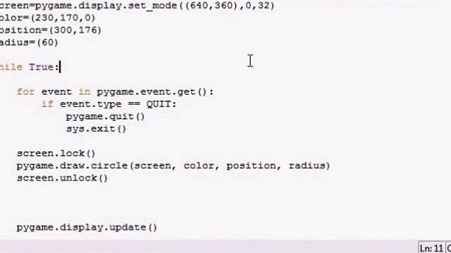 PyGame Development -4- Drawing Circles and Ellipse смотреть онлайн