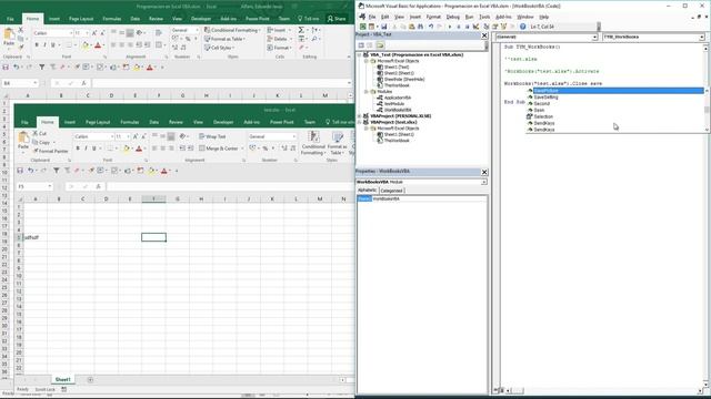 Funciones del objeto Workbook| Programación en Excel - VBA #9 смотреть онлайн