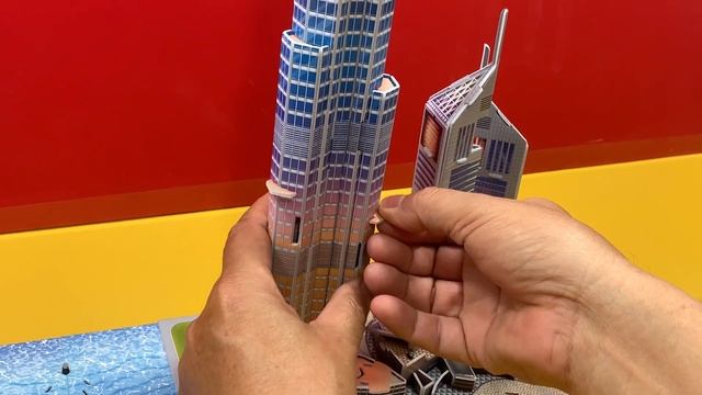 DIY Craft Instruction 3D Puzzle Cubicfun Dubai With LED