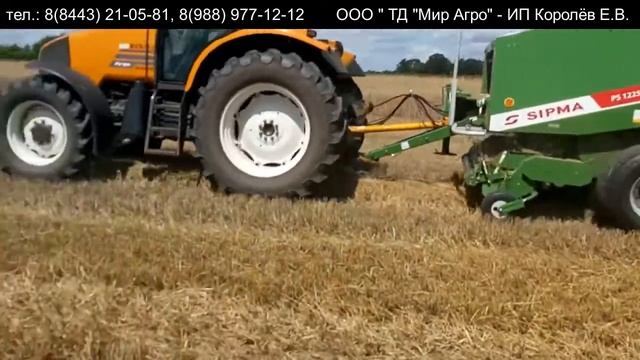 Пресс подборщик рулонный PS 1225 FORTIS солома смотреть онлайн