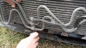 снятие и ремонт радиатора охлаждения на ауди а6 с5