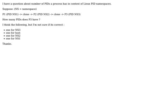 Linux PID namespaces смотреть онлайн