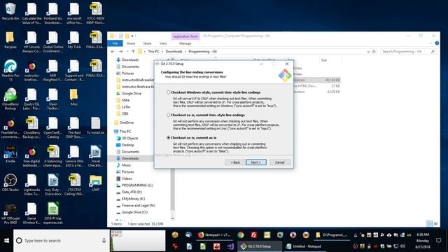 Git for Windows install on Windows 10 смотреть онлайн