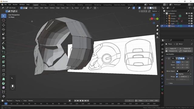 [Beginner Tutorial] - How to Create an IRON MAN Helmet in Blender 3D смотреть онлайн