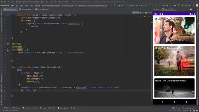 Jetpack Compose scrollable list | Scrollable Column смотреть онлайн