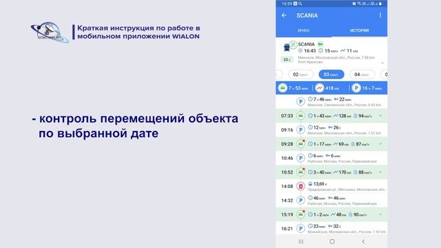 Мобильное приложение Wialon.