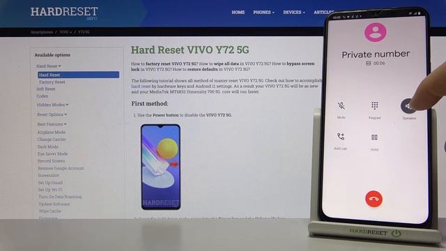 VIVO Y72 5G | Обзор входящего звонка на VIVO Y72 5G - Как выглядит входяший звонок на VIVO Y72 5G смотреть онлайн