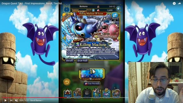 Dragon Quest Tact - 01 - Обзор, реролл, тирлист смотреть онлайн