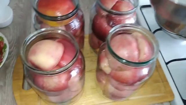 Сочные Нектарины в сиропе на зиму смотреть онлайн