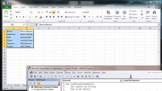 Excel 2010 VBA Tutorial 80 - ADODB - SQL OR смотреть онлайн