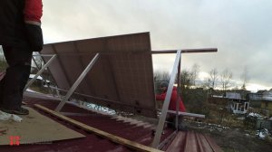 Установка солнечных батарей. Дурная слава плоской крыши.