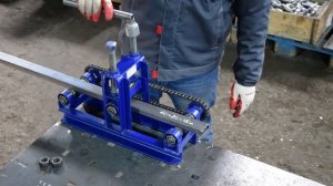 Профиль 40х20.  Сгибаем на трубогибе Цепон ПРО с двумя зажимными винтами. Наборные шайбы. Инструкци