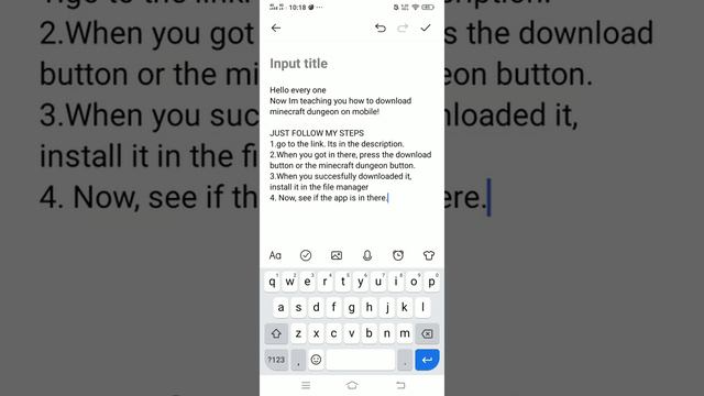 Download Minecraft Dungeon On Mobile! (First time) смотреть онлайн