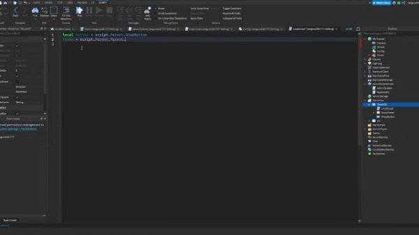 как сделать Shop UI интерфейс и открытие в Roblox Studio