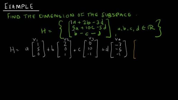 Linear Algebra 4.5.1 The Dimension of a Vector Space
