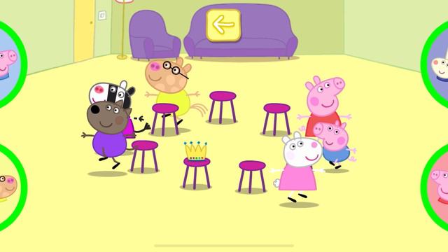 Peppa Pig Party Time - Musical Chairs Funny Game In English #peppapig #gameplay #games #funny