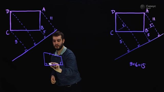 Задача недели. Математика. №3. Прямоугольник и прямая смотреть онлайн