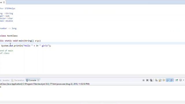 Variables- Java Lesson 3 смотреть онлайн