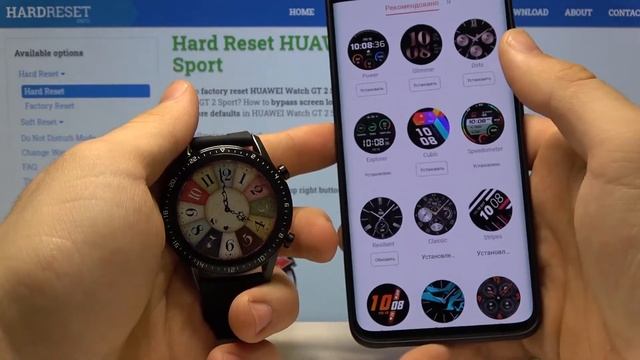 Как сменить циферблат на Huawei Watch GT 2 Sport — Персонализация часов смотреть онлайн