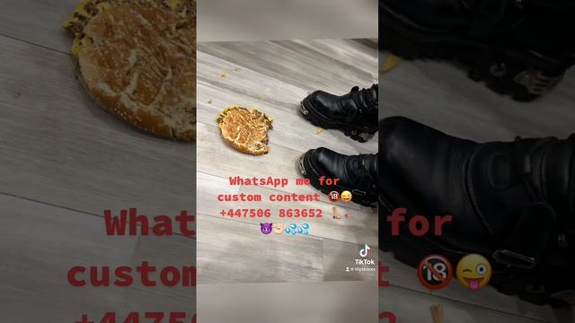 New rock boots crush food for slave #goddess #newrock #trample смотреть онлайн