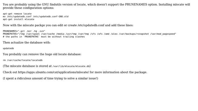 How can I view updatedb database content, and then exclude certain files/paths? (4 Solutions!!) смотреть онлайн