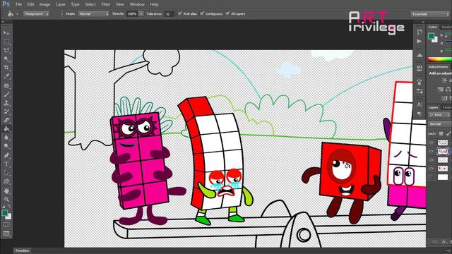 Numberblocks 1 + Numberblocks 18 = Numberblocks 8 + Numberblocks 11