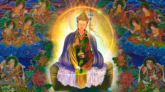 ☸Padmasambhava(པདྨ་འབྱུང་གནས) Konchok Chidue|Guru Rinpoche Prayer|गुरु रिन्पोछे|Fulfill Wishes/Chan смотреть онлайн