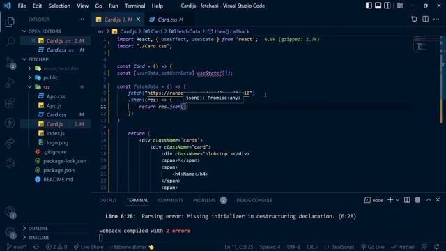 Fetch data using Fetch API in React JS | React Basics смотреть онлайн