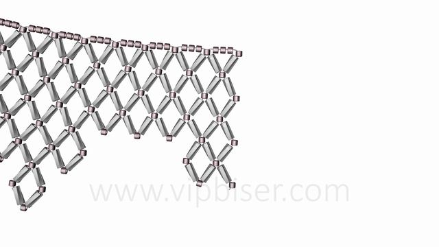 Beaded Necklace with Bugle Beads. 3D Beading Tutorial смотреть онлайн