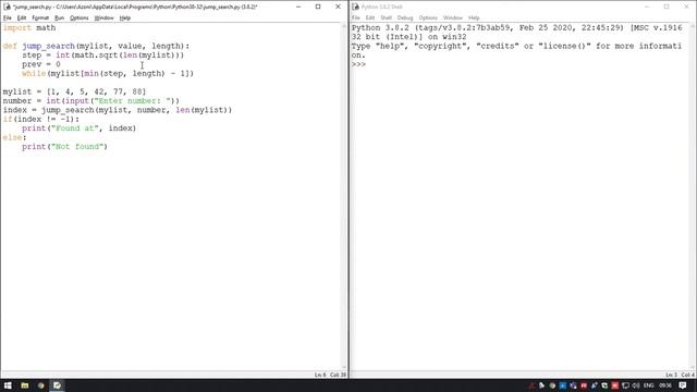 Jump Search Algorithm in Python | Data Structure | Searching Algorithm смотреть онлайн