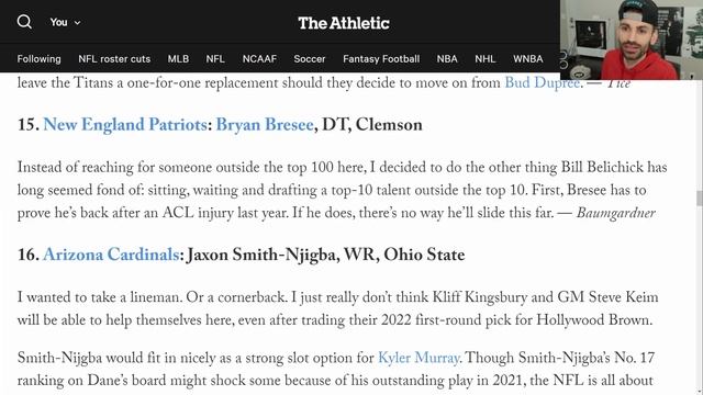 The Athletics' 2023 NFL Mock Draft | MOCKTHEMOCK - Does Carolina NEED QB? смотреть онлайн