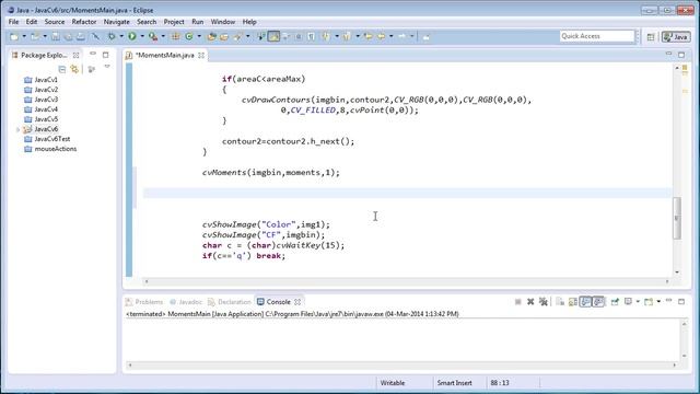 JavaCV Tutorial 6 -Moments (Part A) смотреть онлайн