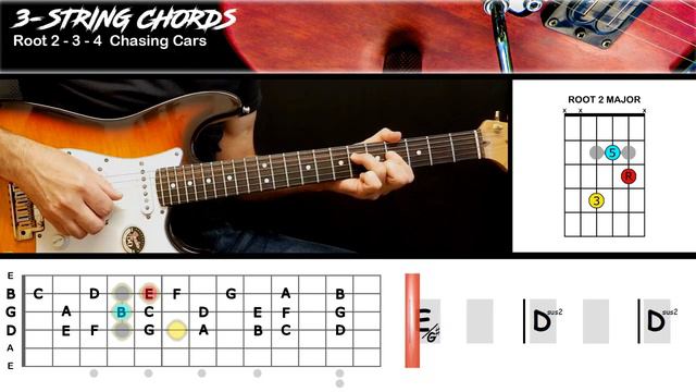 Chasing Cars - Snow Patrol | GUITAR LESSON | 3 String Chords смотреть онлайн