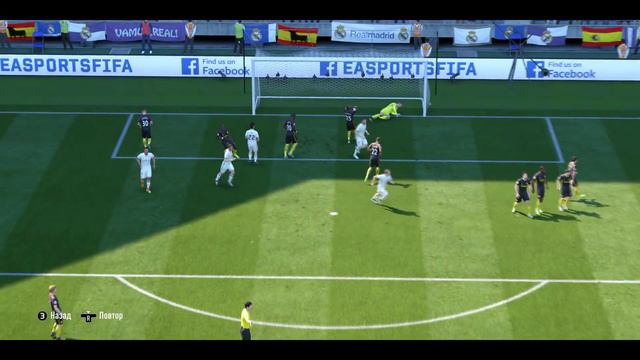 Красивый штрафной в Fifa 17 смотреть онлайн