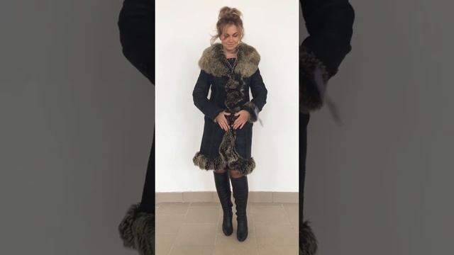 Дубленка натуральная женская 12900 рублей как новая р.42-44 /10263/ смотреть онлайн