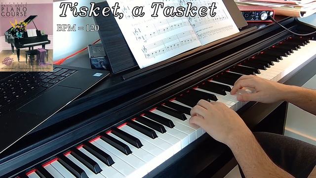 TISKET, A TASKET || Alfred's Basic Adult Piano Course Level 1 смотреть онлайн
