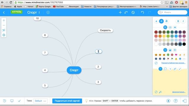 Как создать ментальную карту, интеллект карту Mind Map смотреть онлайн