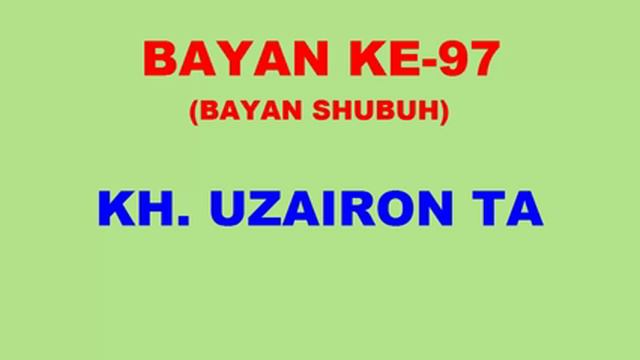 097 Bayan KH Uzairon TA Download Video Youtube|mp3 смотреть онлайн